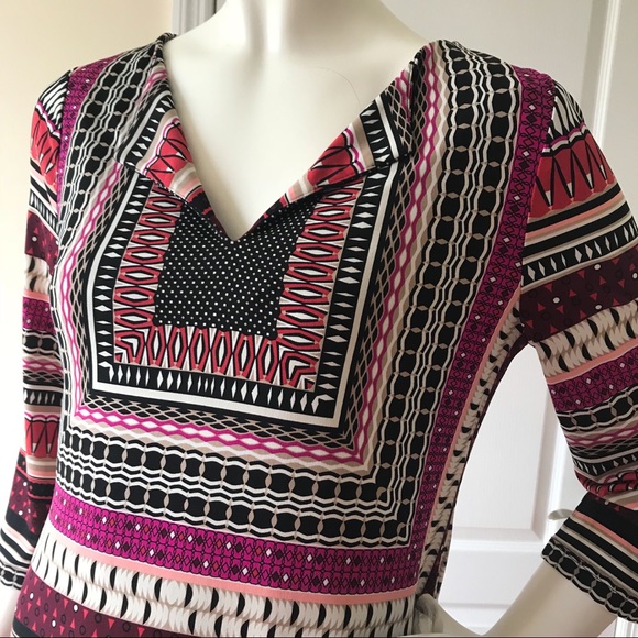 Laundry by Shelli Segal 3/4 Sleeve Dress XS 0 2 - Picture 3 of 5